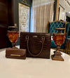 Luxury Crocodile Texture Handbag & Wallet Set